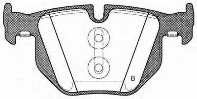 OPEN PARTS bpa038161 -  Комплект тормозных колодок, дисковый тормоз
